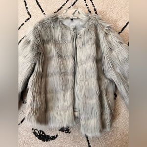 Faux fur jacket